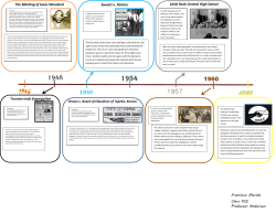 The Blinding of Isaac Woodard Truman ends Segregation Sweatt v
