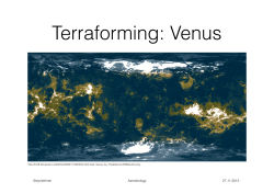 Terraforming: Venus