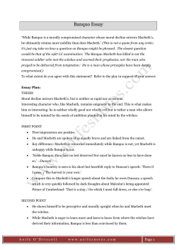 Banquo Essay