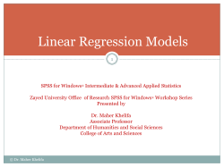 Bivariate Linear Regression