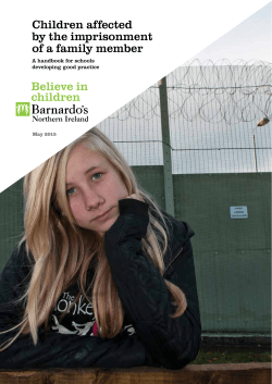 Children affected by the imprisonment of a family member