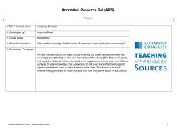 Annotated Resource Set (ARS)