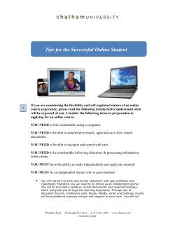 Tips to be successful