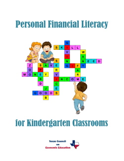 Personal Financial Literacy - Texas Council on Economic Education