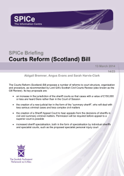 Courts Reform (Scotland) Bill