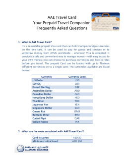 AAE Travel Card Your Prepaid Travel Companion Frequently Asked