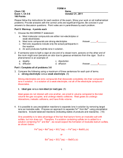 FORM A 1 Chem 130 Name______________________________