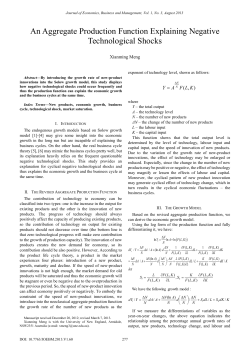 An Aggregate Production Function Explaining Negative
