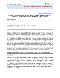 Students` Attitudes and Perceptions towards using m