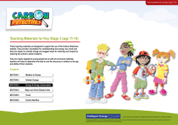 Teaching material - Energy conversation