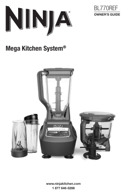 User Manual - Ninja Kitchen