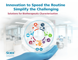 Innovation to Speed the Routine Simplify the Challenging