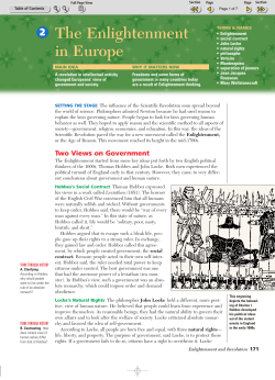 The Enlightenment in Europe - Liberty Union