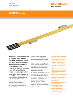 RGSZ20 scale - Renishaw resource centre