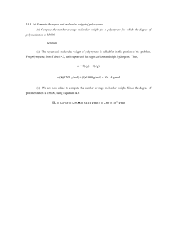 (a) Compute the repeat unit molecular weight