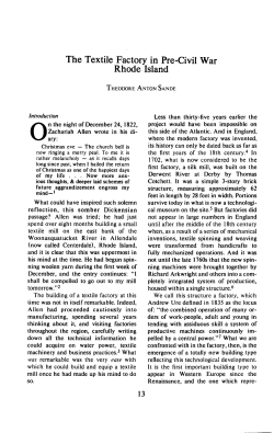 The Textile Factory in Pre