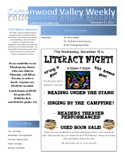 Nov 17, 2014 - Cottonwood Valley Charter School