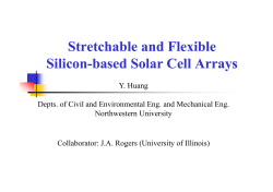 Stretchable and Flexible Silicon-based Solar Cell Arrays based