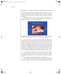 Web Example 15–1 Applications of Diffusion and Reaction to Tissue