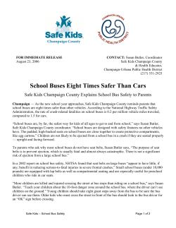 School Buses Eight Times Safer Than Cars