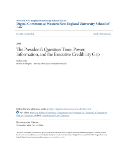 Power, Information, and the Executive Credibility Gap
