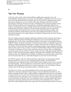 Alice Freeman Palmer - The University of Michigan Press