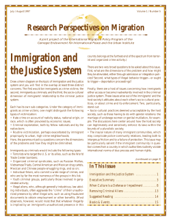 Immigration and the Justice System