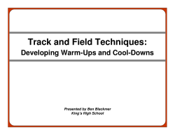 Track and Field Techniques