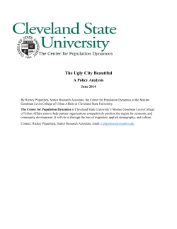 The Ugly City Beautiful - Levin College