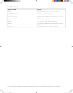 Rhetorical Strategy Definition