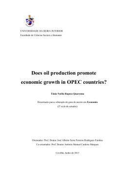 Does oil production promote economic growth in OPEC