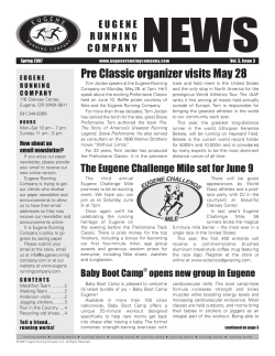 pre Classic organizer visits May 28