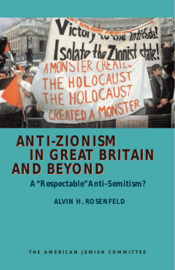 Anti-Zionism in Great Britain and Beyond: A "Respectable
