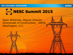 OSHA Overview - The IEEE Standards Association