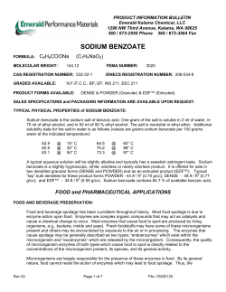 SODIUM BENZOATE