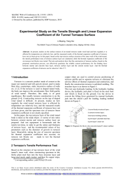 Experimental Study on the Tensile Strength and Linear Expansion