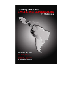 Creating Value in Retailing for Emerging