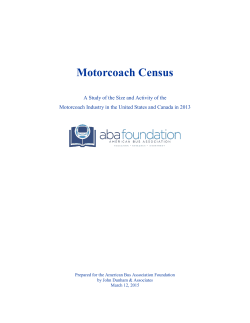 Motorcoach Census - American Bus Association