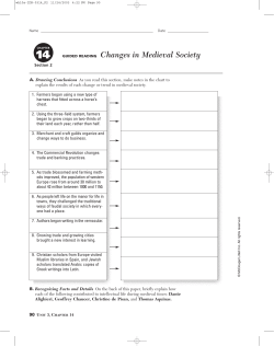 GUIDED READING Changes in Medieval Society