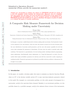 A Composite Risk Measure Framework for Decision Making under