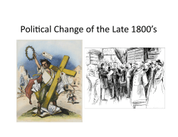 Political Change of the Late 1800s