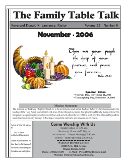 November 2006 - Parkway Baptist Church, Miami Gardens, Florida