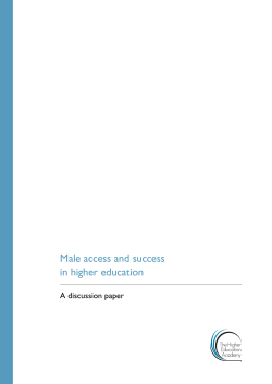Male access and success in higher education
