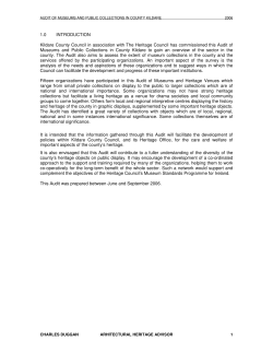 Audit of Museums in County Kildare Report