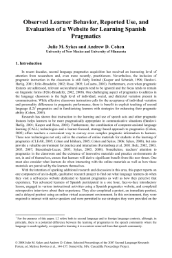 Observed Learner Behavior, Reported Use, and