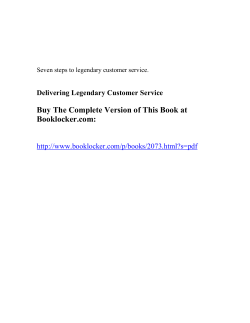 Delivering Legendary Customer Service