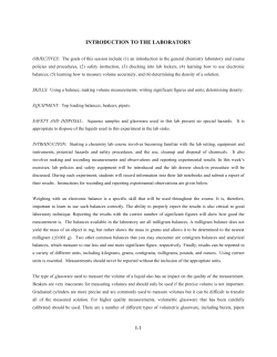 I-1 INTRODUCTION TO THE LABORATORY