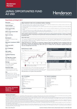 JAPAN OPPORTUNITIES FUND A2 USD
