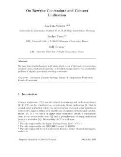 On Rewrite Constraints and Context Unification