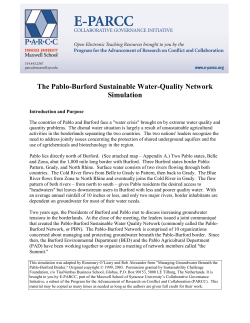 The Pablo-Burford Sustainable Water